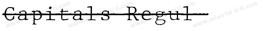 Capitals Regul字体转换
